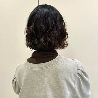 ショート パーマ 松木 花鈴のヘアスタイル