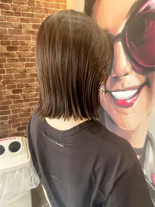 セミロング カラー パーマ ヘアアレンジ メンズ キッズ ネイル マツエク・マツパ アイブロウ 久木原 ゆりのヘアスタイル