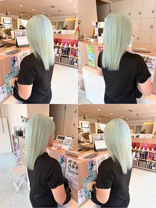 セミロング 岡 愛梨のヘアスタイル