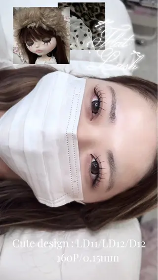 マツエク・マツパ Ange.アンジュ モデル研修のマツエク・マツパデザイン