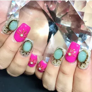 ネイル 渋谷/チップ長さ出し 👑アプレgel-xのネイルデザイン