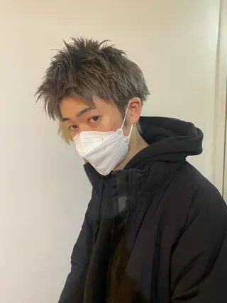 ショート カラー メンズ niconail 🧣ayu 📍烏山のネイルデザイン