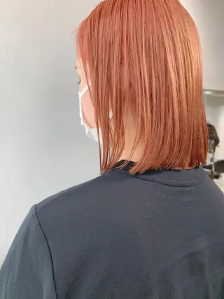 カラー ボブパーマコテ巻き風 パーマNo1深江秀平のヘアスタイル