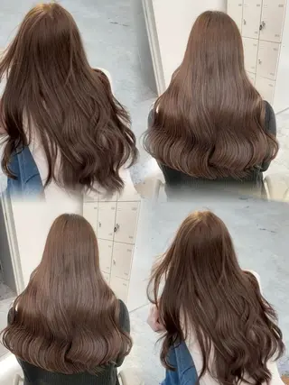 ロング カラー 暖色✖️韓国ヘア 🥀SAHO🥀のヘアスタイル
