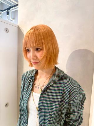 ショート カラー ハイトーン/うる艶 🤍カラー Mioのヘアスタイル