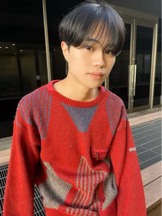 ショート メンズ🍃ナチュラル 韓国風ヘアRENのヘアスタイル