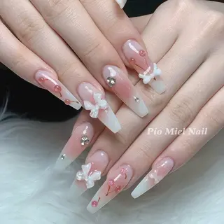 ネイル HANA 長さだしのネイルデザイン