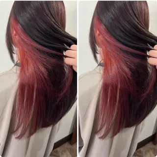 ロング カラー 切っぱなし💇‍♀️ イヤリング🎨龍之介のヘアスタイル