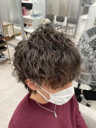 パーマ メンズ 京都河原町 メンズパーマ助川龍哉のヘアスタイル