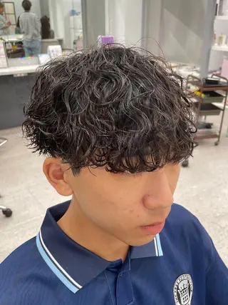 パーマ メンズ 京都河原町 メンズパーマ助川龍哉のヘアスタイル