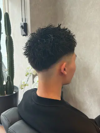 ショート パーマ メンズ 高橋 怜玖/仙台/長町のヘアスタイル