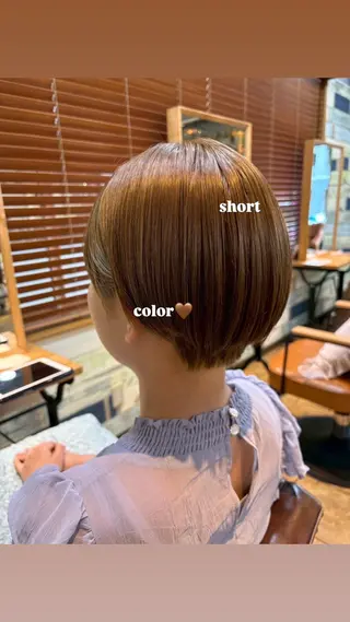 ショート カラー カラーモデル募集！ 佐々木彩衣🤍🪄のヘアスタイル