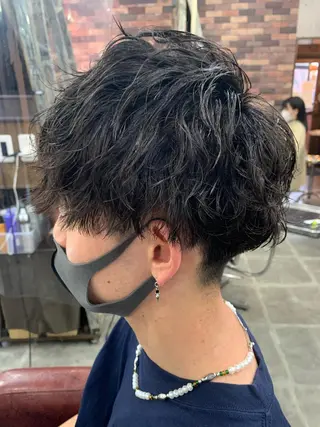 ショート パーマ メンズ メンズ支持率No.1 店長 石川和馬のヘアスタイル