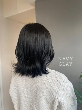 ミディアム カラー ヘアアレンジ ボブ /ニュアンス/ satomi🧸💖のヘアスタイル