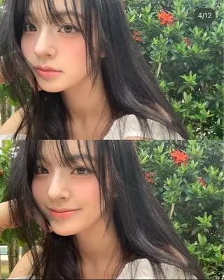 ロング カラー パーマ ヘアアレンジ メンズ キッズ 上品＆韓国風 🥀海心🥀のヘアスタイル