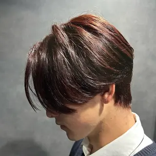ショート カラー パーマ ヘアアレンジ メンズ キッズ 磯村 翔大のヘアスタイル