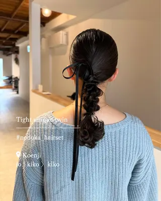 ミディアム ヘアアレンジ お呼ばれセット🕊️ 高円寺/太田和のヘアスタイル