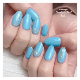 ミディアム ネイル 🐾enen style 🐾のネイルデザイン