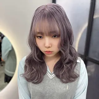 ロング カラー Ren. 🦋デザインカラーのヘアスタイル