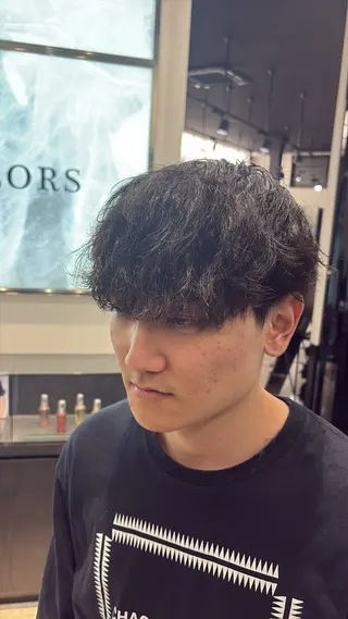 パーマ メンズ 石崎 瀬那のヘアスタイル