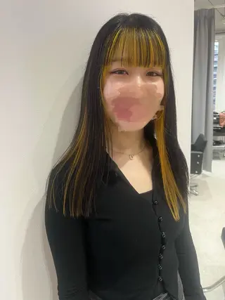 ロング カラー 谷 なづきのヘアスタイル