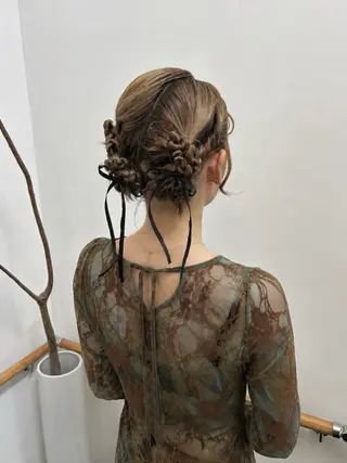 ミディアム ヘアアレンジ lapis / soraのヘアスタイル