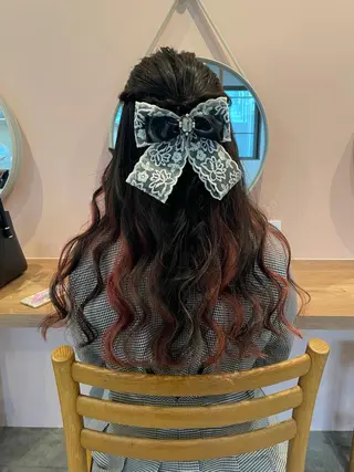 セミロング カラー ヘアアレンジ REONA🪽✨薬院 レイヤーカット🫧のヘアスタイル
