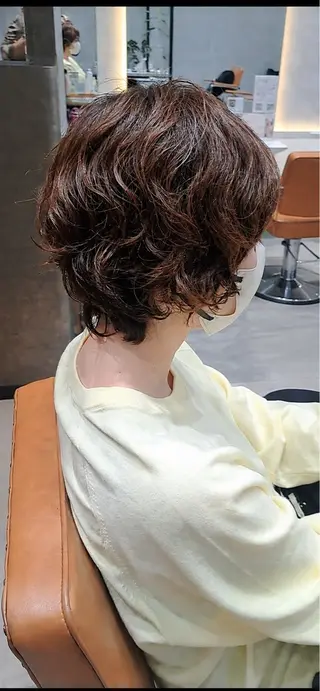 ショート パーマ 関口 知佳のヘアスタイル