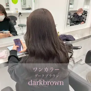 ロング カラー 🍩似合わせボブ ×チョコブラウン🍩のヘアスタイル