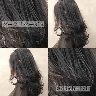 セミロング カラー ヘアアレンジ 💞あざと可愛い💞 児玉大地のヘアスタイル