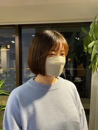 ミディアム カラー ヘアアレンジ レイヤーカット×髪質 改善🇰🇷シオリのヘアスタイル