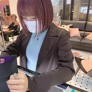 ショート カラー パーマ ヘアアレンジ メンズ キッズ ネイル マツエク・マツパ レイヤーカット🪽 カネコミユのヘアスタイル