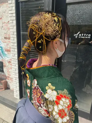 ミディアム ヘアアレンジ attra昭和町店. momoのヘアスタイル