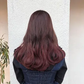 ロング カラー ヘアアレンジ 酸性縮毛矯正🧴韓国 レイヤー/髪質改善のヘアスタイル