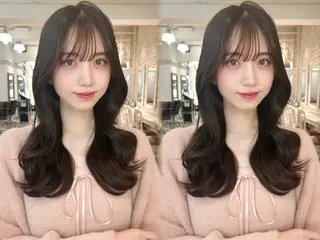 ロング カラー 透明感️🫧寒色系/ ヘアアレンジ🎀ゆなのヘアスタイル