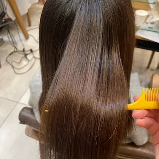 セミロング 新原 陽那のヘアスタイル