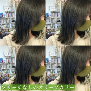 ミディアム カラー navile原宿 yumaのヘアスタイル