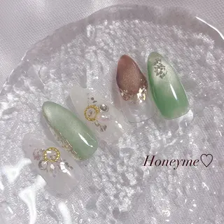 ネイル Honey me ❁⃘*.ﾟのネイルデザイン