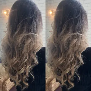 セミロング カラー 浅川 実行のヘアスタイル