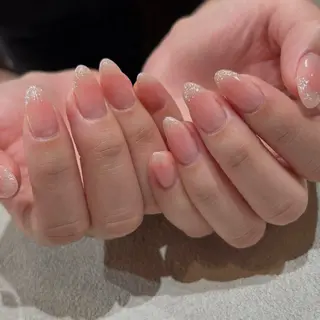 ネイル パラジェル*甘皮ケア 大人カジュアルのネイルデザイン