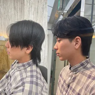 ショート パーマ メンズ HIKARU店長/ ✨️髪質改善のヘアスタイル