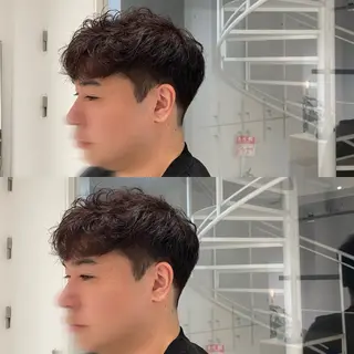 ショート カラー メンズ ブリ—チ🎨パ—マ 🌿表参道ちえ🌿のヘアスタイル