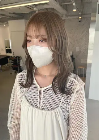 ロング カラー 店長 MANAMI 艶カラー／骨格ボブのヘアスタイル