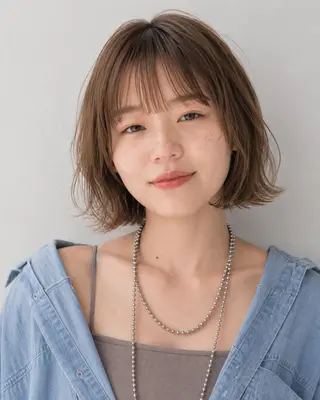ミディアム カラーモデル募集☆ 山村梨香のヘアスタイル