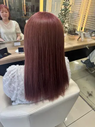 ロング ブリーチなしベー ジュ/tuburaのヘアスタイル