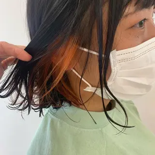 ショート カラー 暖色/ブリーチカラー 🎀 M i k uのヘアスタイル