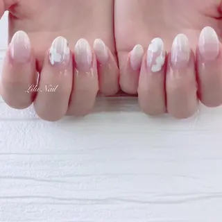 ネイル モチの良さ◉ フィルインネイル♡のネイルデザイン