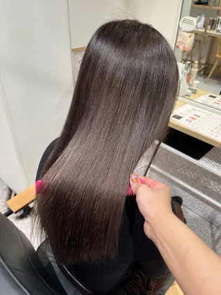セミロング カラー 髪質改善&艶カラー/ ほんだあみ (♡)のヘアスタイル