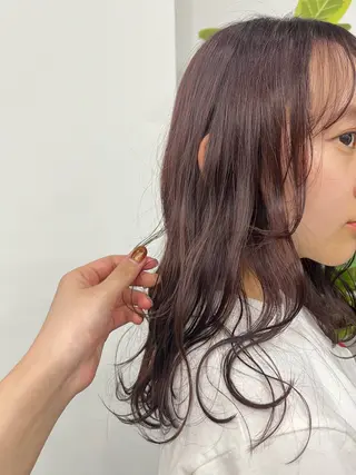 セミロング カラー 門崎未依/レイヤー/ メンズカット🪿🌼のヘアスタイル