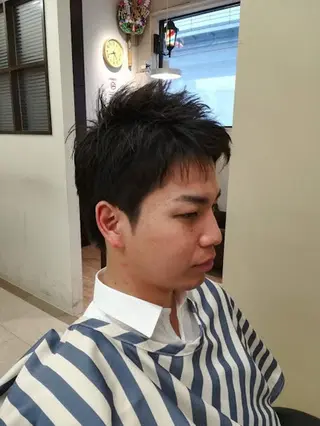 ショート 男を磨く Barber オオキのヘアスタイル